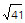 under root 41
