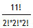11! / (2!*2!*2!)